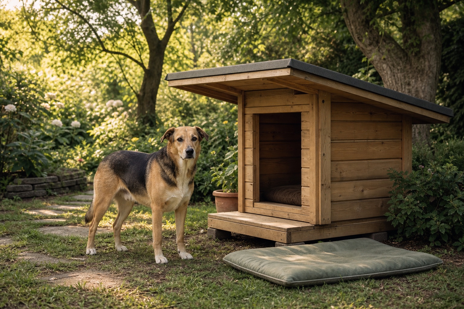 Hundehütte: Größe, Standort und 4 Modelle auswählen
